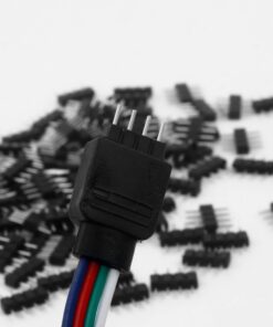 RGBZONE 40 Pcs 4 Pin Male to Male Connector for 3528 5050 RGB LED Strip Lights 12 61ZiXuJbE6S