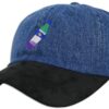 Lean Purple Codeine Emoji Memes Embroidered Dad Hat Unisex One Size Dark Denim / Suade 37 61Zj214LtpL