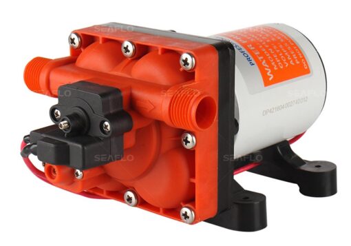 Seaflo 42 Series Diaphragm Pump with Bypass for Reduced Cycling 12V/24V 3.0GPM 55PSI (12 Volts) 12 volts