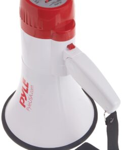 Pyle Megaphone Speaker Lightweight Bullhorn - Built-in Siren, Adjustable Volume Control and 800 Yard Range - PMP30 White 20 61Zku54zgTL