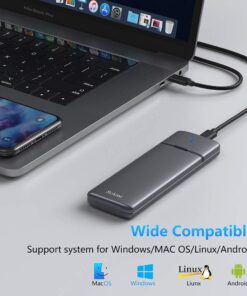 M.2 NVMe SATA SSD Enclosure Adapter Tool-Free, USB 3.2 Gen2 10Gbps External NVMe to USB PCI-E 6Gbps SATA M-Key / B+M Key, NVMe Reader Support UASP Trim for SSDs 2230/2242/2260/2280 SKUD0501-US 29 61ZlGqzpfbL