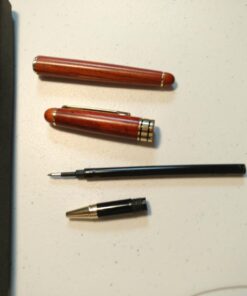 IDEAPOOL Genuine Rosewood Ballpoint Pen Writing Set - Extra 2 Black Ink Refills - Fancy Nice Gift Wooden Pen Set for Signature Executive Business Journaling 49 61Zlbb730 L