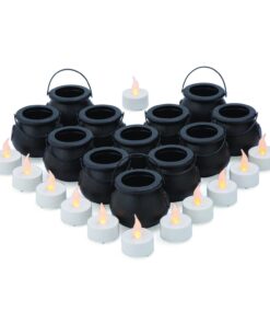 Fun Express 1 Dozen Mini Cauldron Kettles, BPA Free Plastic, St. Patrick's Day, Halloween, Bachelorette Parties, Witches and Wizards, Birthday, Baby Showers Party Decoration Supplies, Black 22 61ZltxCMgHL