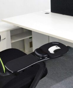 SKYZONAL Home Office Computer Arm Rest Chair Armrest Mouse Pad Mat Wrist Support Black (Please Measure Chair arm Rest Size and Confirm Our Straps Size Before Ordering) 25 61Zlw3eu1dL