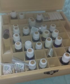 Wooden Essential Oil Box - Holds 52 (5-15 ml) & 6 (10ml Roll-On) Essential Oil Bottles - Perfect Essential Oils Case for Presentations - Protects Your Oils from Damaging Sunlight 1 Count (Pack of 1) 32 61Zm7JYQaML 1