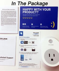 Kasa Smart HS100 WiFi Smart Plug, Classic 1-Pack, White 72 61ZmtOz3LYL