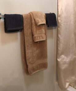 SUPERIOR Egyptian Cotton 6-Piece Towel Set, Bathroom Essentials, Towels for Bathroom, Apartment, Airbnb, Guest Bath, Face, Hand, Bath Towels, Washcloths, Absorbent, Fast Drying, Toast 6 Piece Towel Set 16 61ZoRTDdfsL