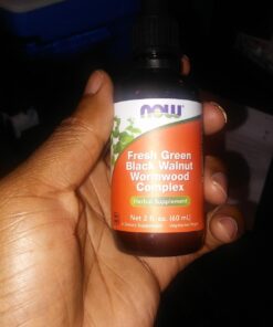 Now Foods Fresh Green Black Walnut Wormwood Complex, 2-Ounce 36 61Zol1fyGdL