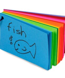 Alternative view of Hygloss Products Study Buddies Cards - Flashcards - Rectangle Shape - 3 x 5 Inches - Assorted Color Cardstock - Ideal for Students, Classroom - Build Skills - Colored Bookring - 100 Qty Rectangle (3x5-inch) Colorful