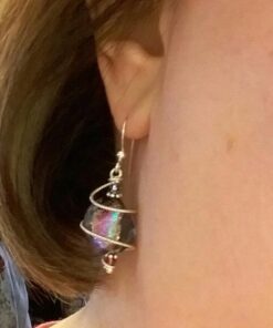 Body Candy Handcrafted 925 Silver Purple Dichroic Drop Dangle Earrings Created with Crystals 51 61ZqclrTr7L