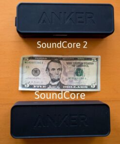 Anker Soundcore 2 Portable Bluetooth Speaker with 12W Stereo Sound, Bluetooth 5, Bassup, IPX7 Waterproof, 24-Hour Playtime, Wireless Stereo Pairing, Speaker for Home, Outdoors, Travel Black 57 61ZqmK0xTKL