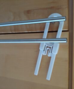 Child Safety Sliding Cabinet Locks (4 Pack) - Baby Proof Knobs, Handles, Doors - U Shape Sliding Safety Latch Lock - Jool Baby 37 61Zre4n6auL