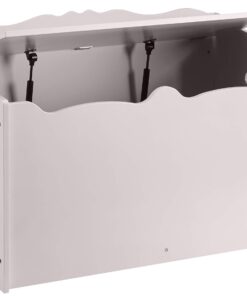 Alternative view of Amazon Basics Kids Wooden Toy Box Storage Chest, Gray, 30" x 18" x 19"