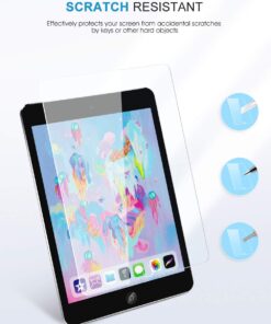 SPARIN 3 Pack Glass Screen Protector Compatible with iPad 6th 5th Generation 9.7 inch/iPad Air 2, Tempered Glass, Alignment Frame 34 61Zu6ikxE1L