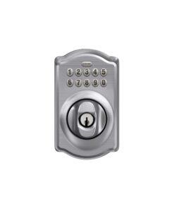 Schlage BE365 CAM 626 Camelot Keypad Deadbolt, Electronic Keyless Entry Lock, Satin Chrome 22 61ZvGWZ1RbL