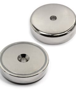 Neodymium Cup Magnet 405 lb Pulling Power Super Powerful, 0.7 x 2.95" Diameter - Magnetic Round Base One Pack, Magnetic Assembly | Fishing Magnet (Cup Magnet 7) Cup Magnet 7 21 61ZwqTuBglL