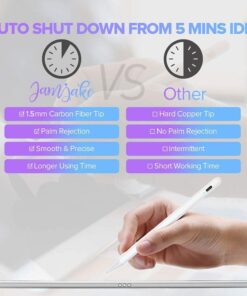 Stylus Pen for iPad 9th&10th Generation-2X Fast Charge Active Pencil Compatible with 2018-2023 Apple iPad Pro11&12.9 inch, iPad Air 3/4/5,iPad 6-10,iPad Mini 5/6 Gen-White White 24 61ZwwnWH5XL