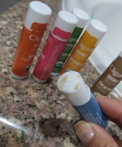 Cliganic USDA Organic Lip Balm Set - 6 Flavors - 100% Natural Moisturizer for Cracked & Dry Lips Variety 6 Count (Pack of 1) 43 61ZyvcrvEtL