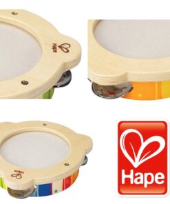 Hape Tab Along Mr. Tambourine | Kid's Wooden Drum Musical Instrument 12 61Zz0MH19FL