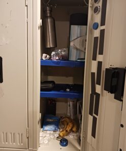 It's Academic LockerMate Adjust-A-Shelf Locker Shelf, Easy to Use, Extends to Fit Your Locker, Blue 1 Pound (Pack of 1) 19 61ZzhX63k1L