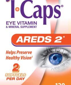 Systane ICaps Eye Vitamin & Mineral Supplement, AREDS 2 Formula, 120 Softgels (Packaging may vary) 8 61a 2BIcCdL