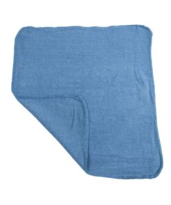 Linteum Textile (50-Pack, 12x14 in., Blue) Cotton Shop Towels - Absorbent Shop Rags and Multipurpose Cleaning Towels for Automobiles, Industries, Garage and Homes Pack of 50 11 61a 5Rv2CL