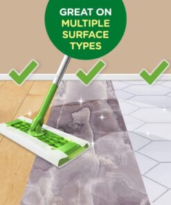 Swiffer Sweeper 2-in-1 Mops for Floor Cleaning, Dry and Wet Multi Surface Floor Cleaner, Sweeping and Mopping Starter Kit, Includes 1 Mop + 19 Refills, 20 Piece Set 27 61a3aV2DcmL