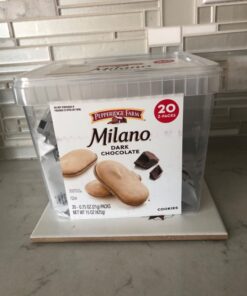 Pepperidge Farm Milano Cookies, Dark Chocolate, 20 Packs, 2 Cookies per Pack Dark Chocolate Tub 0.75 Ounce - 20 Packs, 2 Cookies per Pack 33 61a445MJDfL