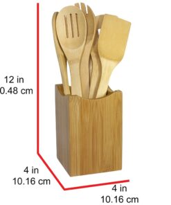Oceanstar Bamboo Cooking Utensil Set, 12 Inch, Natural 15 61a44DoJa6L