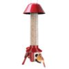 Roamwild PestOff Red Squirrel Proof Cardinal Bird Feeder Mixed Seed Sunflower Heart Version - RED - 3LBS Seed Capacity – 20.5”x7.5”x7.5” (w/Hanger) 18 61a51BNYnYL