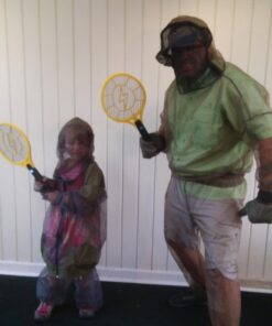 ZAP IT! Bug Zapper - Rechargeable Mosquito, Fly Killer and Bug Zapper Racket - 4,000 Volt - USB Charging, Super-Bright LED Light to Zap in the Dark - Unique 3-Layer Safety Mesh That's Safe to Touch Large Yellow 28 61a55dcDiKL