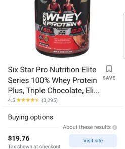 Six Star Whey Protein Powder Whey Protein Plus Whey Protein Isolate & Peptides Lean Protein Powder for Muscle Gain Muscle Builder for Men & Women Chocolate, 2 lbs (Package May Vary) 22 61a6B AJtL