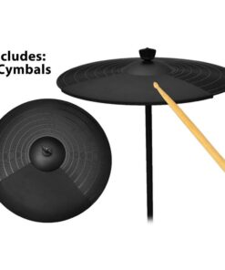 Pyle 9 Piece Electronic Set-Electric Kit with 5 Drum Heads, 2 Cymbal Crash Pads, Hi Hat and Bass Pedal Controller, Module, Stand Rack, Sticks-Professional/Beginners (PED021M) PED021M 11 61a7E5vKn4L