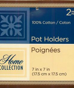 5 (FIVE) Sets of The Home Store Cotton Pot Holders, 2-ct. Color Variety Pack Kitchen Cooking Chef Linens by Greenbrier 9 61a7sVauSyL