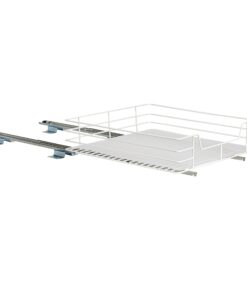 Household Essentials Glidez Powder-Coated Steel Pull-Out/Slide-Out Storage Organizer with Plastic Liner for Under Cabinet or Wire Shelf Use - 1-Tier Design - Fits Standard Size Cabinet or Shelf, White 15" 44 61a8YN8i55L