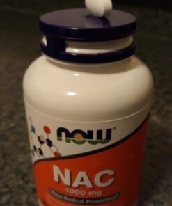 NOW Supplements, NAC (N-Acetyl-Cysteine) 1,000 mg, Free Radical Protection*, 120 Tablets 120 Count (Pack of 1) 30 61a8ZsQt3HL