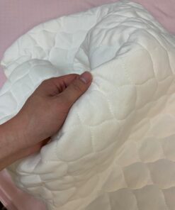 American Baby Company Waterproof Crib and Toddler Mattress Protector, Quilted Fitted Protector Pad Cover made with Organic Cotton Top Layer, 52“ x 28" Crib (28" x 52") 24 61a8sgrgflL