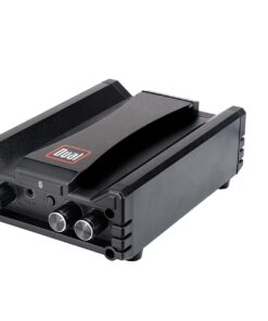 Dual Electronics DBTMA100 Black Micro 2 Channel Class-D Amplifier | 3.5 mm AUX Input | Stereo RCA Outputs | 100 Watts Peak Power | Up to 100ft of Wireless Bluetooth Range Bluetooth Amplifier 30 61a9FsSixdL
