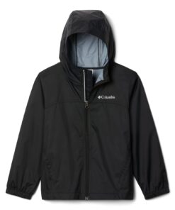 Columbia Boys' Glennaker Rain Jacket Medium Black 14 61a9t6vW7fL