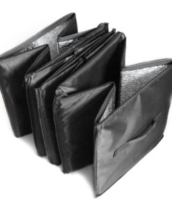 Cargo Foldable Multi Compartment Fabric Car Truck Van SUV Storage Basket Trunk Organizer and Cooler Set,Black,AK-018 Black 28 61aB NUm91L