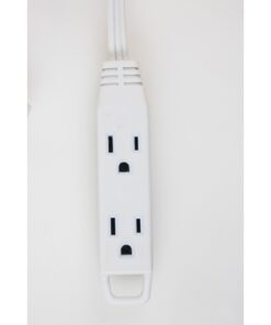 Axis 3-Outlet Indoor Extension Cord with Flat-Profile Plug - 8-foot, White (45505) 20 61aBFY2W5WL