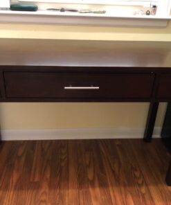 SIMPLIHOME Avalon SOLID WOOD Contemporary 47 Inch Wide Writing Office Desk in Dark Tobacco Brown, For the Office Desk, Writing Table, Workstation and Study Table 28 61aBIacbxmL