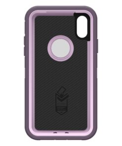 OtterBox DEFENDER SERIES SCREENLESS EDITION Case for iPhone Xr - Polycarbonate, Built-in Screen Protector, Retail Packaging - PURPLE NEBULA (WINSOME ORCHID/NIGHT PURPLE) 22 61aD8u sm1L