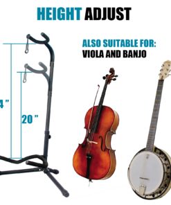 GLEAM Guitar Stand - Adjustable for Electric, Acoustic Guitars and Bass, Guitar Accessories CG-4 23 61aHHOar4IL