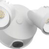 Lithonia Lighting OVFL 2RH 40K 120 PE WH M4 Twin Head Dusk to Dawn Adjustable Outdoor Integrated LED Flood Light, White, 2 Round Gen 1 2 Round Heads 8 61aHQJJuOQL