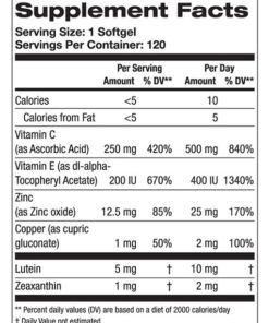 Systane ICaps Eye Vitamin & Mineral Supplement, AREDS 2 Formula, 120 Softgels (Packaging may vary) 9 61aHS8jV4hL