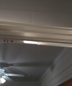 iDesign Cameo Metal Expandable Constant Tension Shower Curtain Rod for Master, Guest, Kids' Bathroom, Adjustable from 26-42", White Set of 1 26"-42" 40 61aHT8Y69L