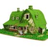 Totoro 1/150 Studio Ghibli Series Kiki's Delivery Service Kiki and Gigi's House (Okino House) MK07-22 Paper Craft