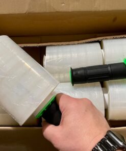CREGEAR Stretch Wrap Film 6 Pack, Mini Clear Shrink Wrap (5"x1000Ft x80 Gauge) with 2 Reusable Handles, Industrial Stretch Plastic Wrap for Moving Wrapping Plastic Roll & Pallet Wrap,Total 6000 Ft 29 61aLoWEUHlL
