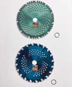2pk-8"-COMBO PACK - (1) 20 teeth HAWK & (1) 44 teeth VIPER - "HYBRID" Pack - RENEGADE BLADE® - Carbide Brush Cutter weed eater Blades - 203mm diameter 13 61aMgwOH2gL